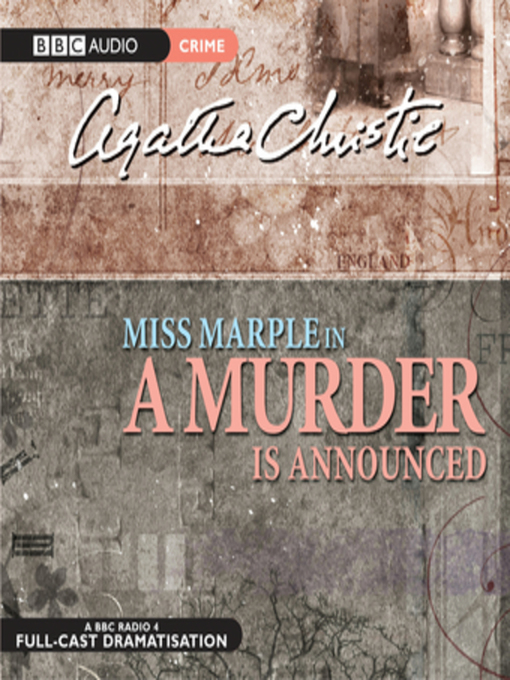Title details for A Murder is Announced by Agatha Christie - Available